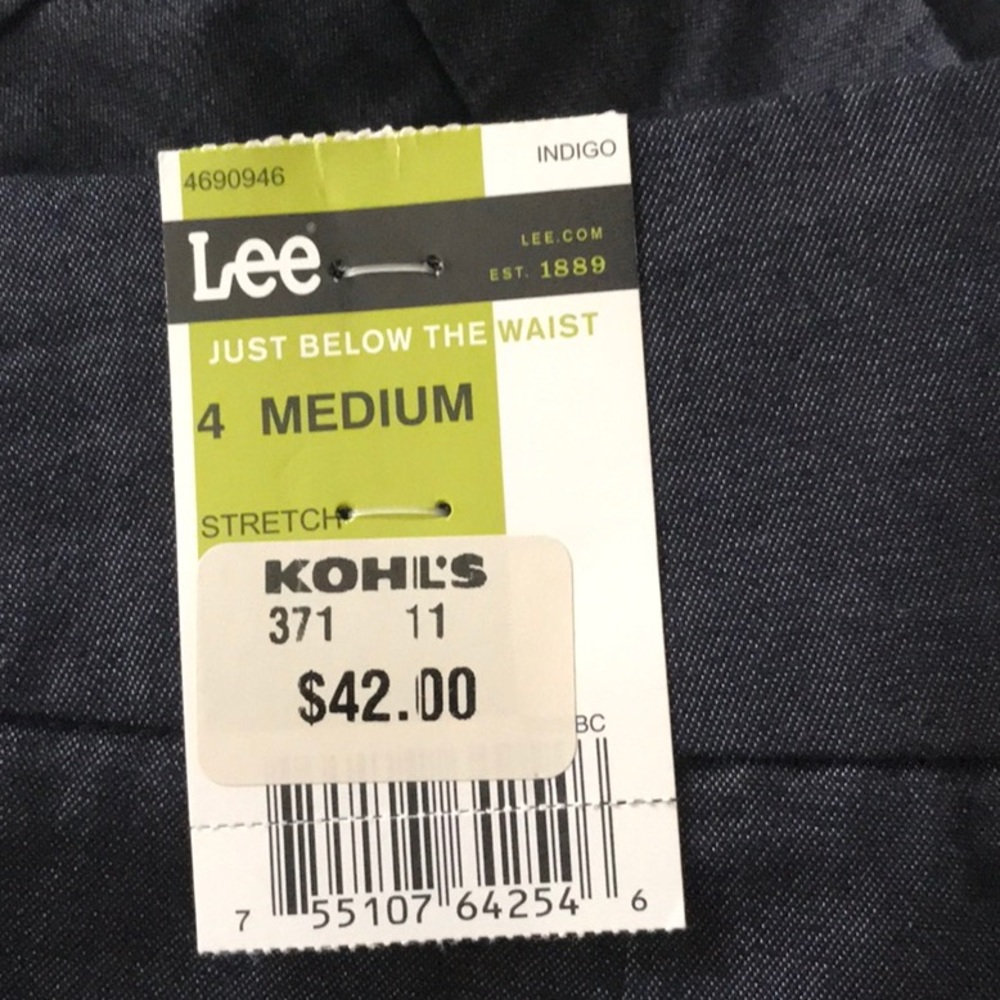 NWT Capri size 4 Lee indigo - Picture 7 of 8